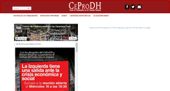 Desktop Screenshot of ceprodh.org.ar